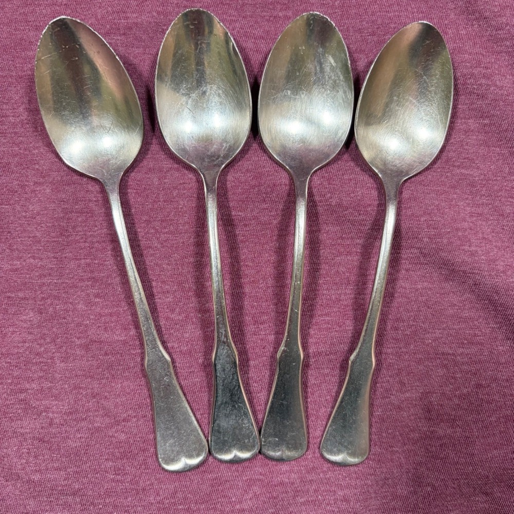 Vintage Oneida Patrick Henry Stainless Teaspoons As-Is Lot Crafts Disposal Nicks